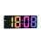 LED Large-Character Electronic Clock Bedside Alarm Clock Colorful Large-Screen Clock Black 1
