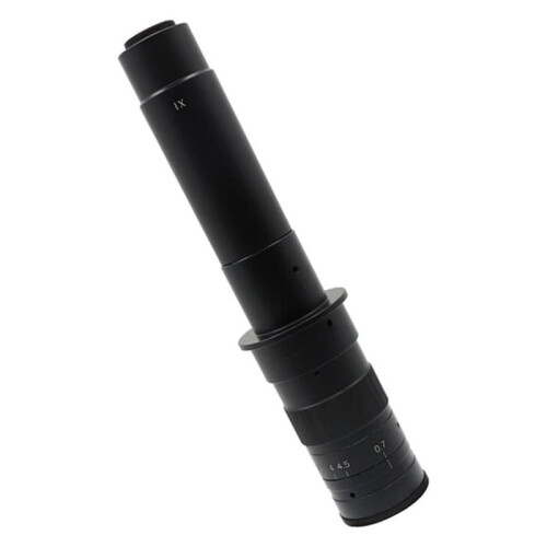 Lab Microscope Accessories Adjustable Magnification C Mount Lens for -Compatible VGA USB Microscope Camera 300X 1