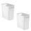 4Pack Plastic Trash Can Wastebasket, Classic Garbage Container Recycle Bin for Bathroom, Bedroom, Kitchen, Home Office 2
