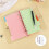 4 Pack A6 Soft PVC 6 Rings Binder, Clear Budget Binder, Refillable Planner Binder, Ring Binder Cover with Snap Button 6