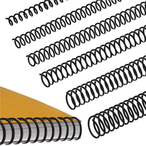 240 PCS Spiral Binding Coils Plastic Binder Binding Spirals Rings Multi Size Spiral Binding Wire Combs , 4:1 Pitch 2