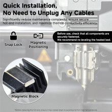 For P2S High Flow Hotend Kits 0.4mm, Replaceable Nozzle Extruder Hot End,W/2PCS 0.4mm Hardened Steel Nozzles