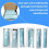 240 PCS Spiral Binding Coils Plastic Binder Binding Spirals Rings Multi Size Spiral Binding Wire Combs , 4:1 Pitch 4