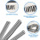 240 PCS Spiral Binding Coils Plastic Binder Binding Spirals Rings Multi Size Spiral Binding Wire Combs , 4:1 Pitch 6