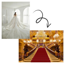 210X150cm Luxury Palace Photography Backdrops Chandelier Arches Hotel Backdrops Photo Studio Background Cloth