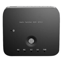 AU3401 Adaptador de Audio de 3,5 mm, Conmutador, Control Remoto para Computadora Portátil, Tableta, Receptor Compatible con , Caja de