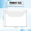 100 Pcs Clear Envelopes with Button Snap Closure, A4 Letter Plastic Envelope Folders for Documents Waterproof Envelope 7