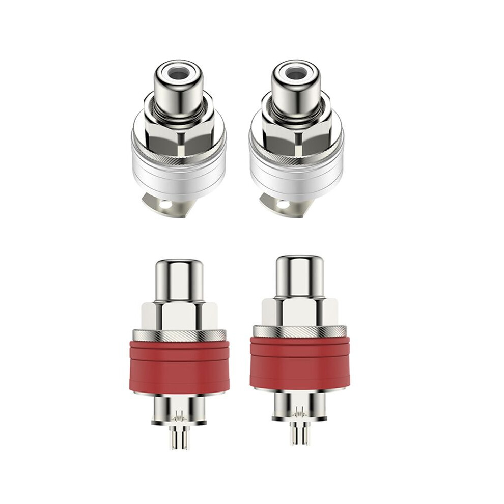 Pure Copper Hifi Power Amplifier Rca Female Sockets Audio Connectors Lotus Socket Audio Terminals 6032151704067