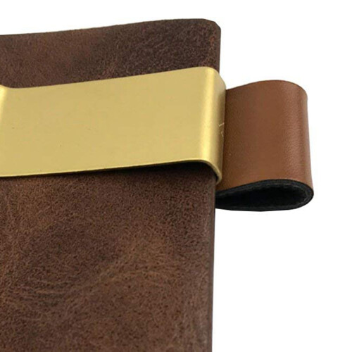 Pen Loop Traveler Notebook Leather Pen Holder with Stainless Steel Clip 8 Pack 2