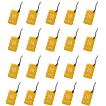 20 Stuks NFC-Tags Label Ntag213 13,56 MHz Smartcard voor Alle NFC-Compatibele Telefoons Business Card NFC 42x26 mm Geel