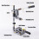 Upgrade Heavy-Duty Drill Press Stand, Adjustable Floor Table for Workbench with 2-Hole Aluminum Base,Home Improvement 3