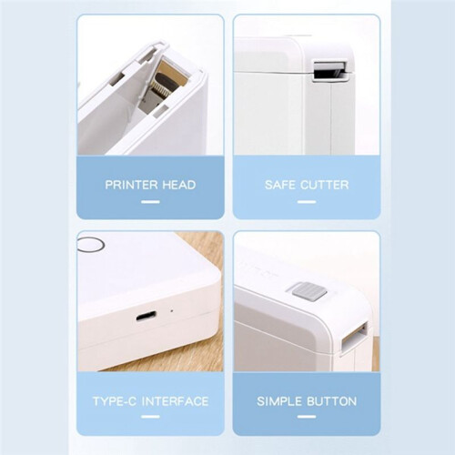 D110 Thermal Printer  Barcode Label Maker for Office Commercial Pocket   Printer with Label 2