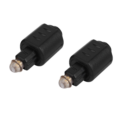 2 Packs Optical 3.5mm Female  Jack Plug To Digital Toslink M Audio Adapter 1