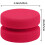 16 Pack Paint Sponge Applicator Detail Sponge Paint Round Wax Applicator Tire Shine Applicator (Red) 2