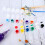 60 Strips 180 Pots Paint Pots Strips 3 Ml  Paint Pot Empty Paint Cups Crafts Plastic Storage Containers 3