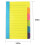Sticky Notes Divider Sticky Notes Tabs ,Tabbed Self-Stick Lined Bright Colors Notepad, 4X6Inch,4 Pcs 120 Index Notes 5