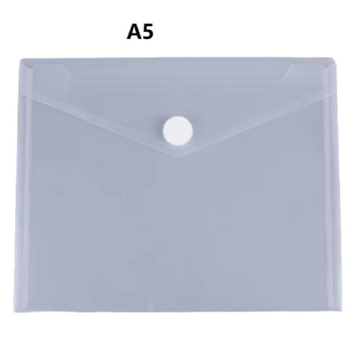 30pcs/Lot Transparent Envelope Plastic File Bag Document Filing Storage Bag Student Large Capacity Contract Office A5 1
