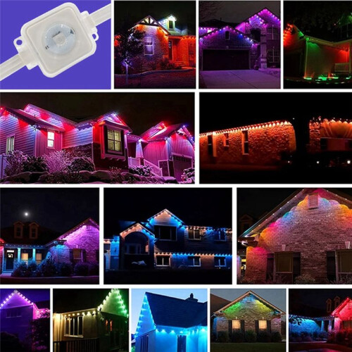 Fantasy Rhythmic Eaves Light WIFI Controller Works with Alexa  Home Assistant 24 Meters 48 Lights EU Plug 2