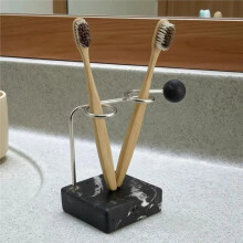 Multipurpose Stainless Steel Toothbrush Holder Bathroom Waterproof Easy to Clean Modern Design for Home Office Grey