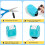 Handwriting Lines Stamp Roller - 4PCS Dashed Handwriting Lines Practice Roller Stamp Self Inking  Rolling Stamps 6