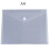 30pcs/Lot Transparent Envelope Plastic File Bag Document Filing Storage Bag Student Large Capacity Contract Office A4 2
