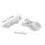 25 Pack Plastic Merchandise Sign Clip Rotatable Clip- Holder Display Clip Holder Stand Preço Display Holders,Clear 5