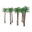 80 Pcs Coconut  Model Trees/Scenery Model Plastic Artificial Layout Rainforest Diorama 8
