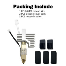 0.8MM Ceramic Hotend for Centauri Carbon Print Extruder Kit Hot End Heat Sink Heating Cartridge Hardened Nozzle