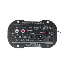 T-5 Amplifier Board 220v Mono Subwoofer Amplifier Support Tf Usb Fm for 5-10inch Bass Amplifier EU Plug