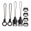 8 Pcs Quick Release Buckle for DSLR Camera Strap, Triangle Loops Adapter with Cap  Split Lug Ring Connector 1