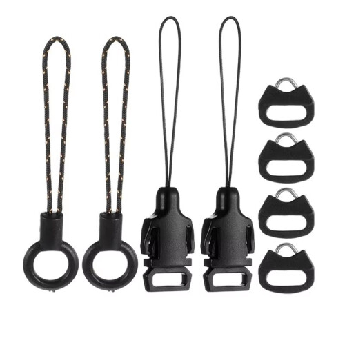 8 Pcs Quick Release Buckle for DSLR Camera Strap, Triangle Loops Adapter with Cap  Split Lug Ring Connector 1