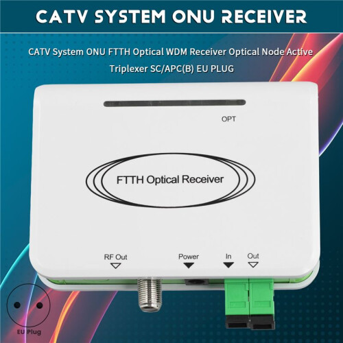CATV System ONU FTTH Optical WDM Receiver Optical Node Active Triplexer SC/APC(A) EU PLUG 1