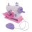 Macchina da cucire giocattolo USB viola 3xAA 15.5x8cm 13