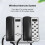 Wireless Intercom System Office Intercom Machine with LCD Screen 433MHz 3280ft Range Adjustable Volume Call Telephone 2