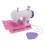 Macchina da cucire giocattolo USB viola 3xAA 15.5x8cm 14