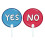 Classroom Voting Paddles 20Pcs Set - Yes/No, for Interactive Learning 6