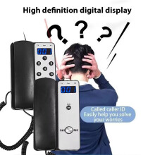 Draadloos Intercomsysteem Kantoorintercommachine met LCD-Scherm 433 MHz 3280 Ft Bereik Instelbaar Volume Telefoongesprek