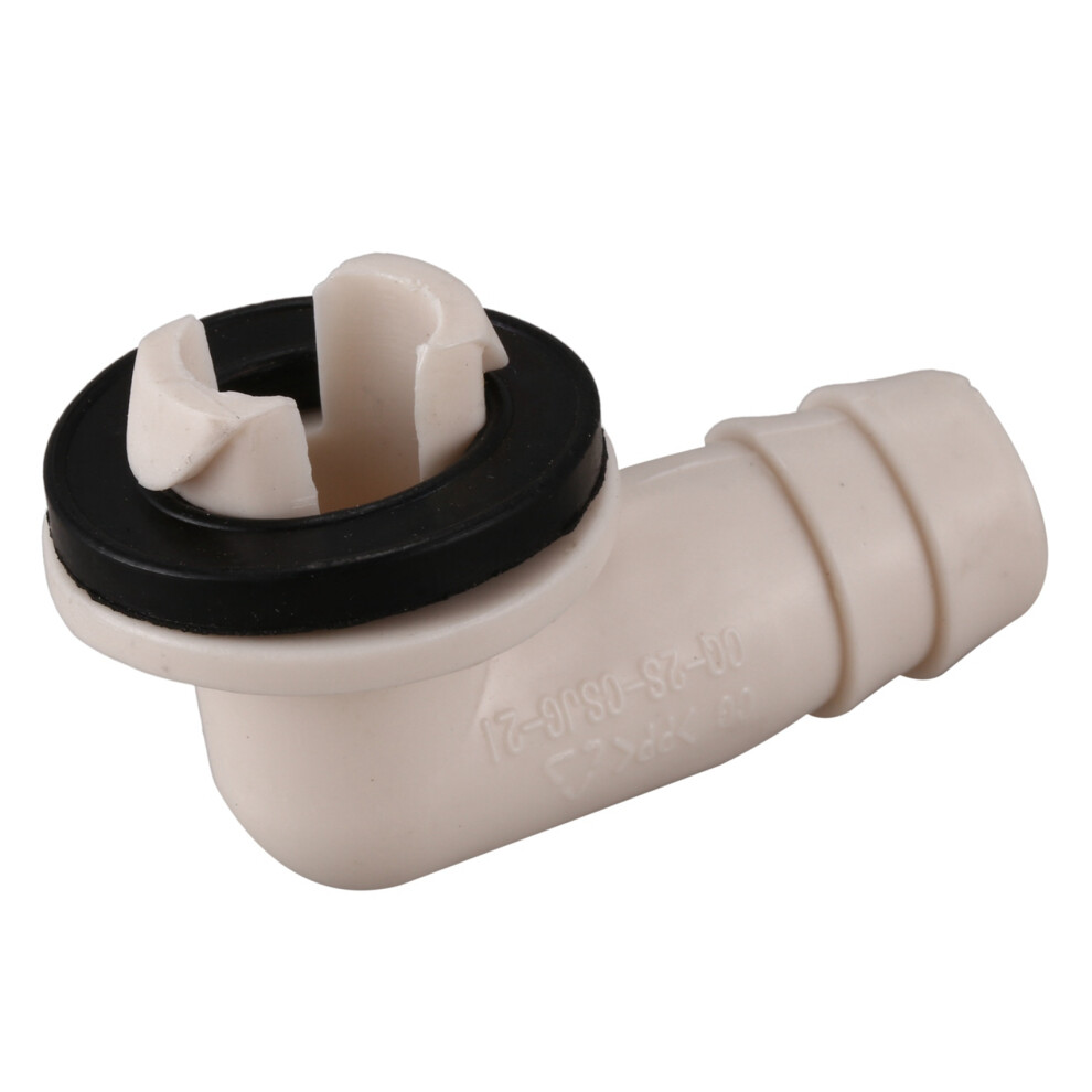 4X Air Conditioner Ac Drain Hose Connector Elbow Fitting With Rubber Ring (15Mm) Light 6034264343614