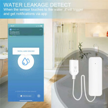Tuya ZigBee Waterniveausensor Lekkagealarm Overstromingslekdetector Home Waterwaarschuwing Overloopalarm Beveiligingssysteem