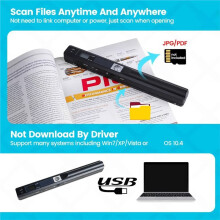 Portable A4 Document Reader Scanner 900DPI for Contract Books Office Business Handheld Mobile Scanners JPG PDF Format