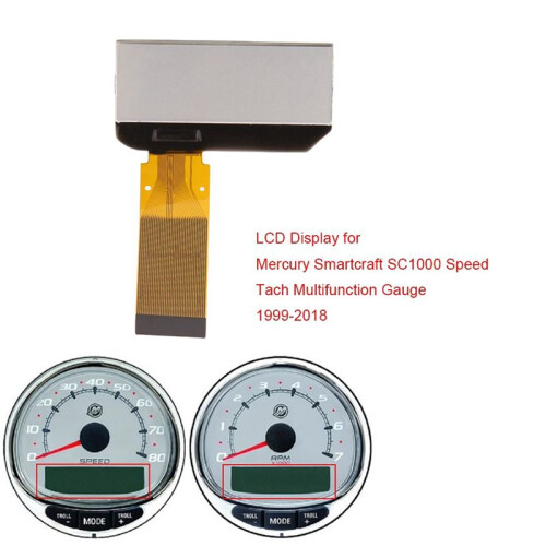 4X Dashboard LCD Display for Mercury Smartcraft SC1000 Speedometer Tachometer Multifunction Gauge 1