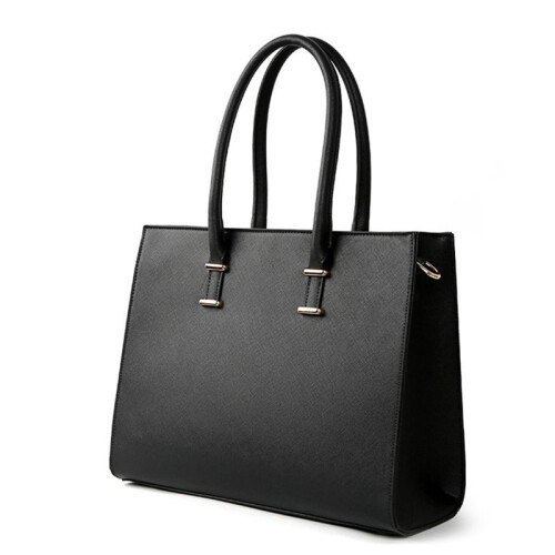 2X Bolsa para Laptop Feminina 15,6 Polegadas Bolsa de Trabalho para Computador Bolsa de Couro Bolsa de Escritório Empresarial 1
