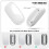 Mouse Charger for Magic Mouse 2 USB C Wireless Charging Support Ergonomic Grip&Mouse Base for Magic Mouse 2 White 2