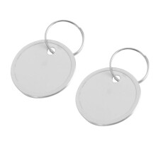 Metal Rim Tags Key Tags Round Paper Tags with Metal Rings White Label for Car Keys and Door Keys (300)