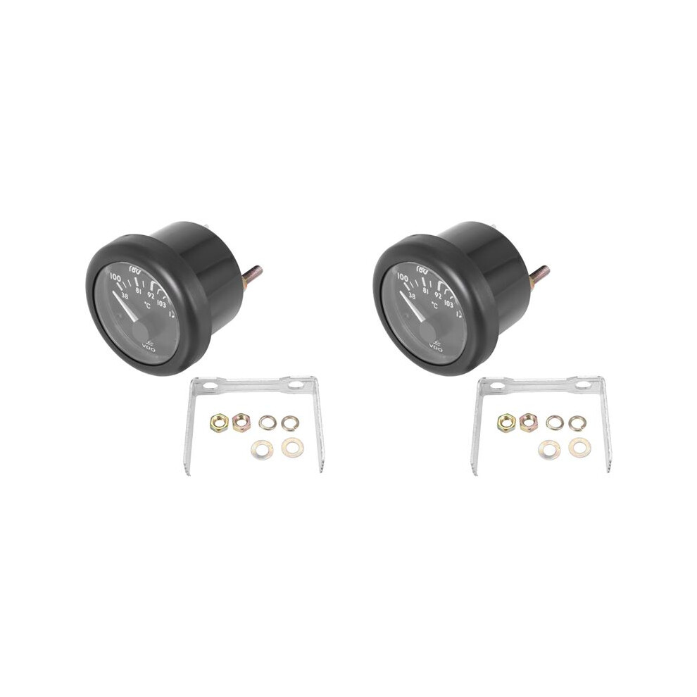 2X Vdo Water Temperature Gauge Electromagnetic Water Temperature Gauge 38-120C/100-250F 24V 6032212961804