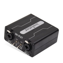 Dual-Channel 6.5 XLR Mixer Audio Isolator Current Sound Noise Mixer Microphone Common Ground Filter