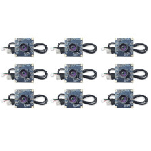 9 Stuks 100 Graden Cameramodule 1MP OV9732 1280x720 USB Gratis Driver Handmatige Focus met 1 Meter Kabel voor WinXP/7/8/10