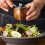 2PC Spherical Pepper Grinder,Hand Cranked Ceramic Core Grinder,Pepper Powder Salt Multi-Purpose Grinder,Kitchen Tool 5