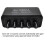 5CH Audio Distributor Stereo Audio Mixer 1 Input 5 Output RCA Splitter for Power Amplifier Active Audio 9