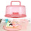 Versatile Plastic Cake Storage Container with Secure Lockable Lid for Parties, Picnics, and More 2